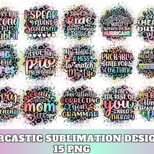 Lustiges sarkastisches Sublimationsbündel | Freche Sublimation | Lustiges sarkastisches Zitat | Sublimation PNG | Mom Life Shirt | Freches Bundle