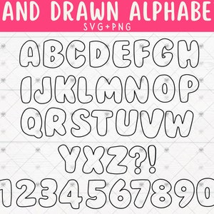 Lettere a bolle in formato Svg, Carattere a bolle in formato Svg, Alfabeto a bolle in formato Svg, Lettere Doodle in formato Svg, Carattere a bolle Png, Lettere a bolle Png, Alfabeto a bolle Png,