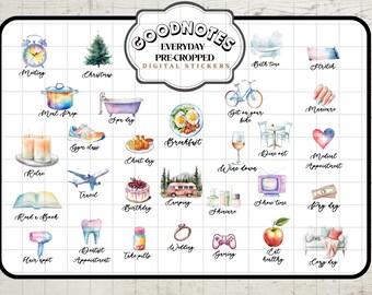 Goodnotes Stickers Aesthetic Everyday Life Digital Stickers for GoodNotes Stickers  GoodNotes Planner Stickers