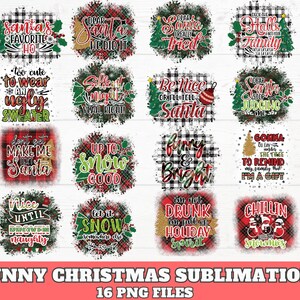 Funny Christmas Sublimation Bundle | Christmas Sublimation | Funny Christmas Quote | Sublimation PNG | Christmas Png | Christmas Bundle
