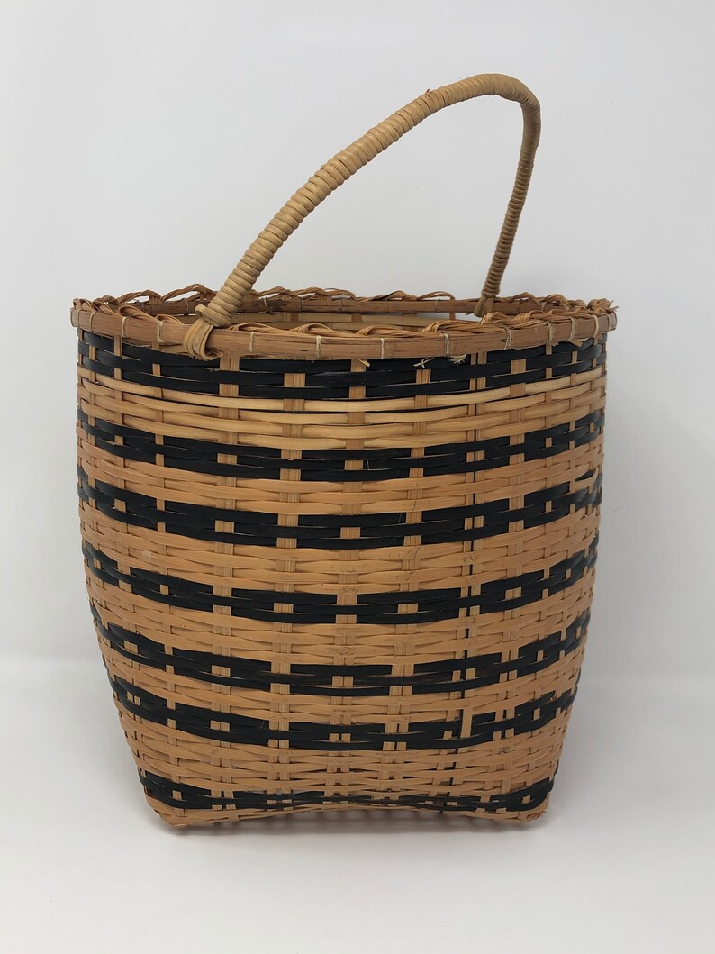 Medium Amazonian indigenous basket with handle Etsy