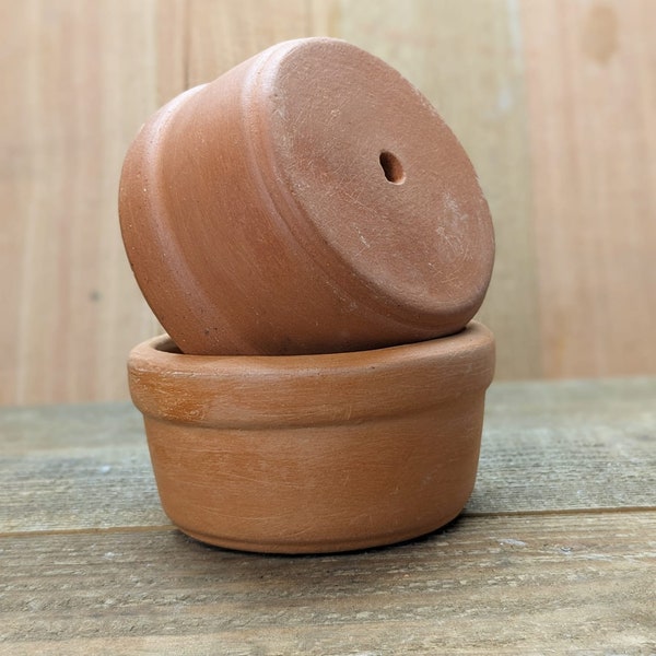 Handmade low Terra Cotta Pot