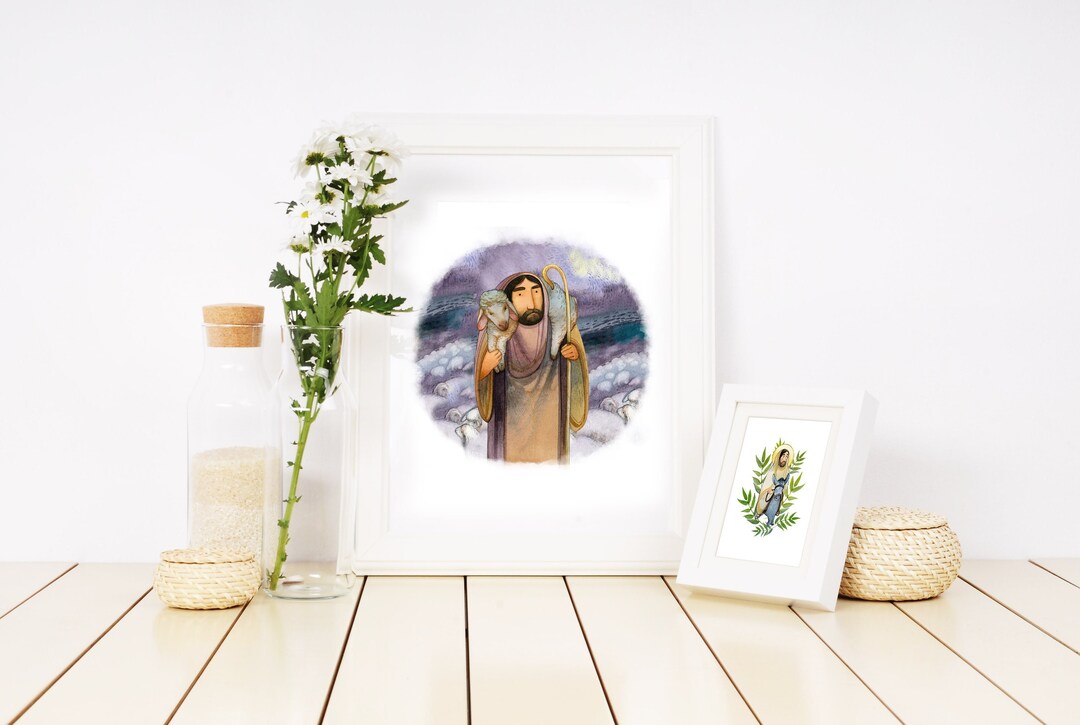I Am the Good Shepherd" Christian Artwork, Digital Download Card ...