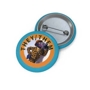 Gonzo They/Them Pronoun Pin