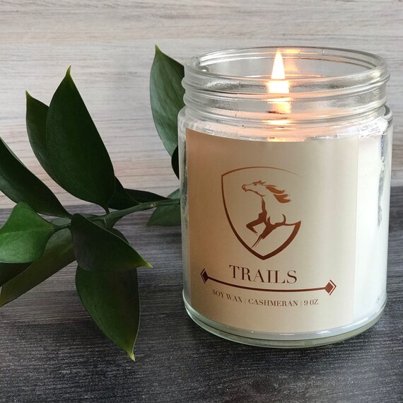 TRAILS EQUESTRIAN CANDLE scented soy candle perfect gift Etsy