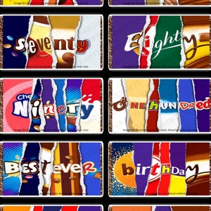 Birthday Gift Novelty Fun Chocolate Wrapper Gift For Him For Her