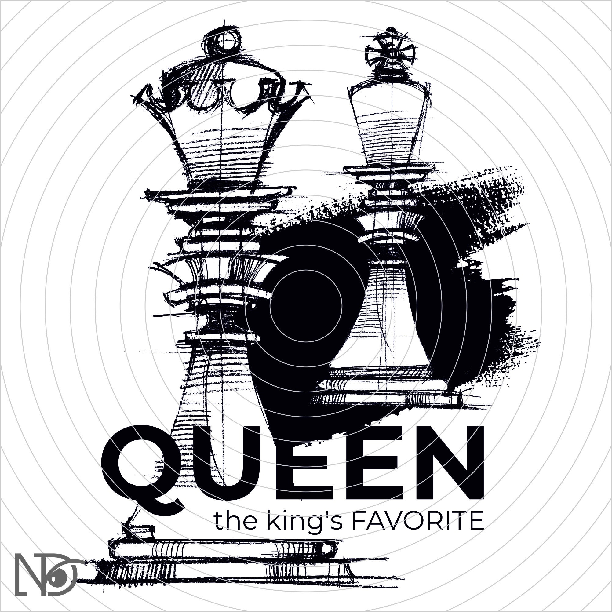 Queen the Kings Favorite, Queen Chess Png, Chess Pieces, Queen and King