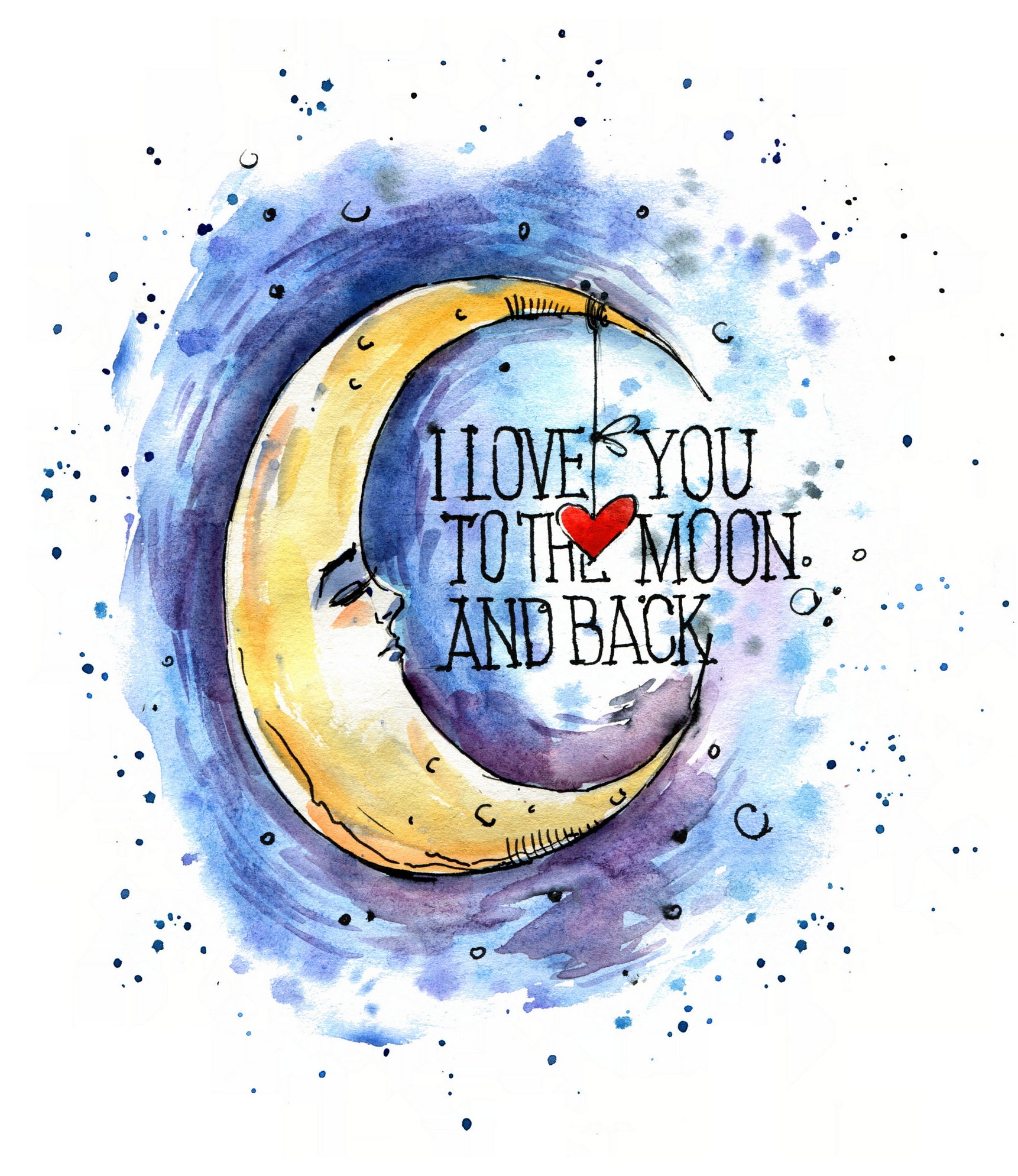 I Love You to the Moon and Back - Forever Ink