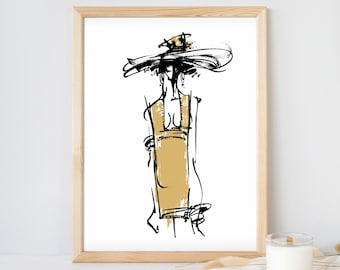 Fashion Prints, Fashion Decor, Fashion Art, Fashion wall art vintage, Fashion Illustration, Fashion Poster, Fashion Sketch, Fashion Png