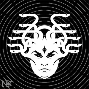 Medusa SVG, Greek Mythology, Medusa silhouette svg, Medusa Print file, Goddess Medusa Png, Gothic Digital, Medusa Vector Art, Snake Hair