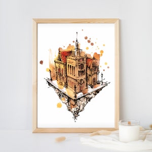 Architecture svg, Architecture art, Old houses SVG, architecture drawing, vintage print, vintage architecture, antique art, city art print