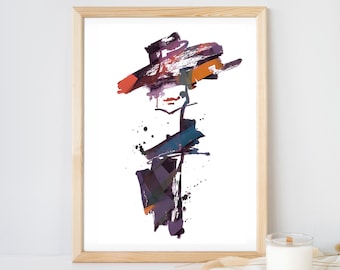 Fashion Print, Fashion Illustration, Fashion Poster, Fashion Wall Art, Fashion Art, Female beauty poster, Fashion Sketch, Digital Download