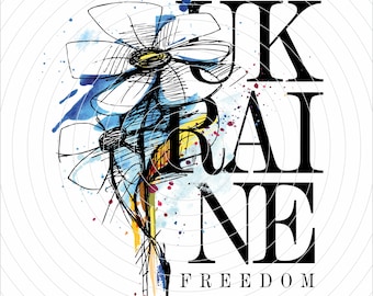 Ukraine Freedom Svg, Ukraine tshirt, Gift for Lover Ukraine, Ukraine PNG, Free Ukraine, Patriotic print, Lovers of Flowers, Print on clothes
