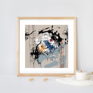 Abstract Wall Art, Printable Art,  Abstract Art Print, Abstract Painting Printable Wall Decor, Modern abstract Png, Colorful digital art