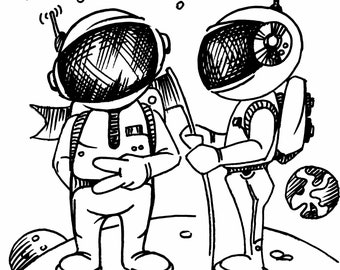 月面の宇宙飛行士SVG、宇宙飛行士プリントPNG、宇宙クリップアート、惑星ベクター、シルエット宇宙飛行士、カットファイル、シャツデザイン、宇宙飛行士