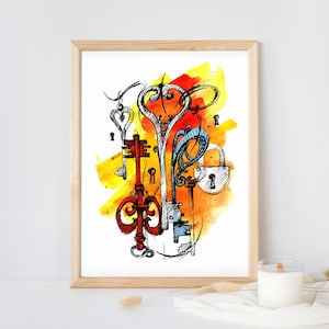Vintage Skeleton Keys PNG, Keys Png, Download printing, Sublimation Graphics, Keys Tshirt design, Keys & lock art, Digital Download, print