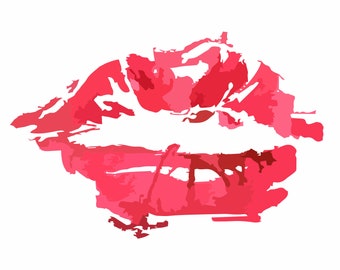Lips svg png, red lips svg, Kiss svg, Kiss design, Silhouette Lips, Sexy lips svg, Digital download, Hot kiss, Hot Red Lips Clipart
