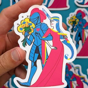 CMYK Medieval Stickers (Princess, Dragon, and Knight) | Baby Dragon, Medieval Stickers, CMYK