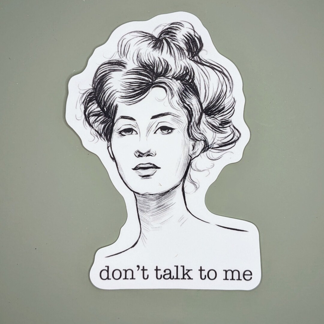 Sassy Gibson Girl Sticker Victorian Lady Sticker Pen and Ink Art - Etsy