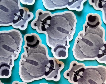 The Saddest Raccoon Sticker You've Ever Seen