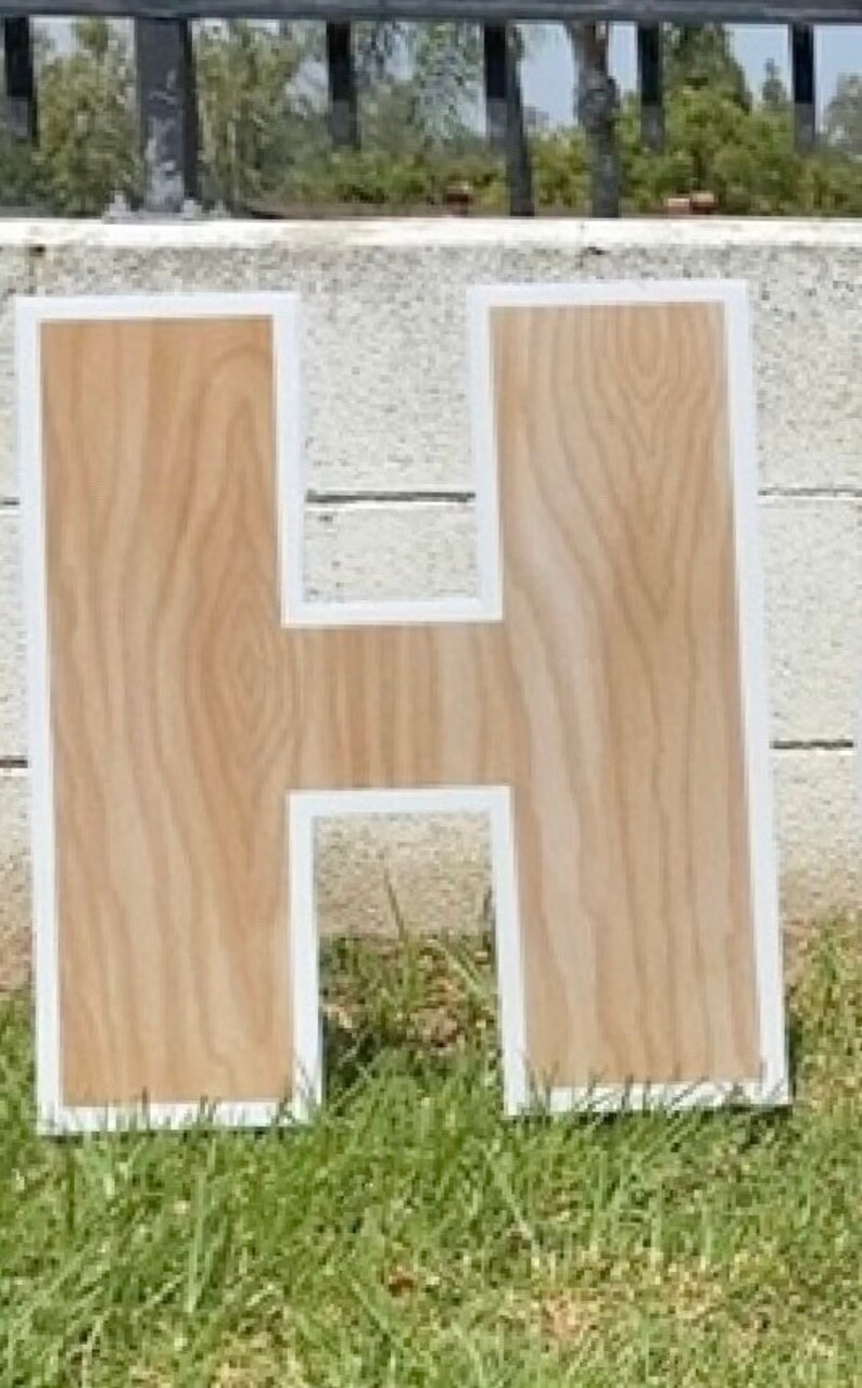 19Wood Look Cut Out Yard Letters Yard Letters Yard Sign Etsy