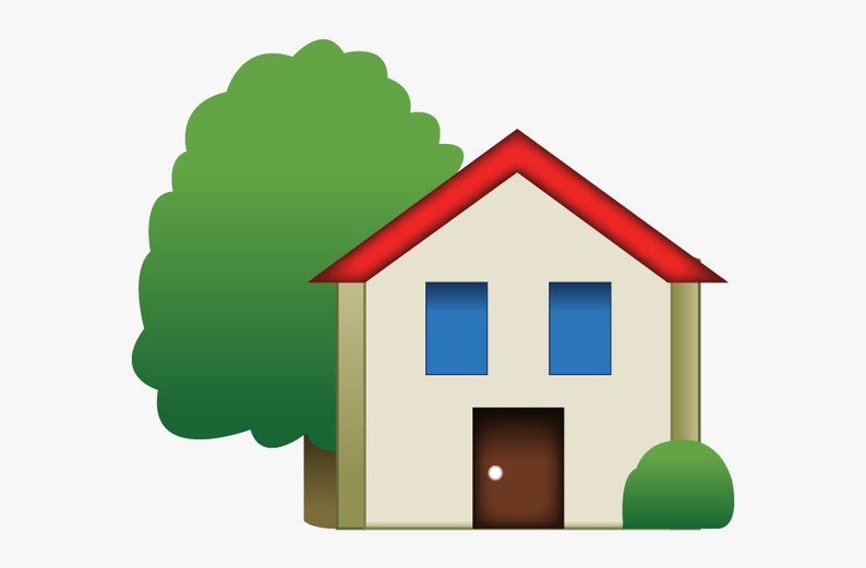 House Emoji Cut Out Yard Card New Etsy