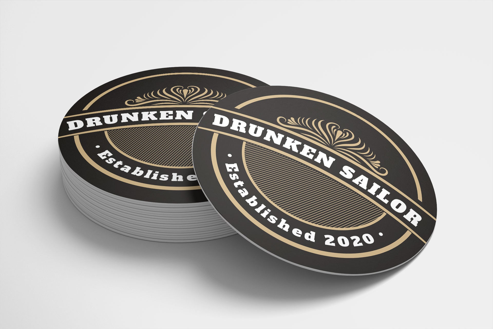 9 100 x Round Personalised Custom Home Bar Beer Mats Etsy