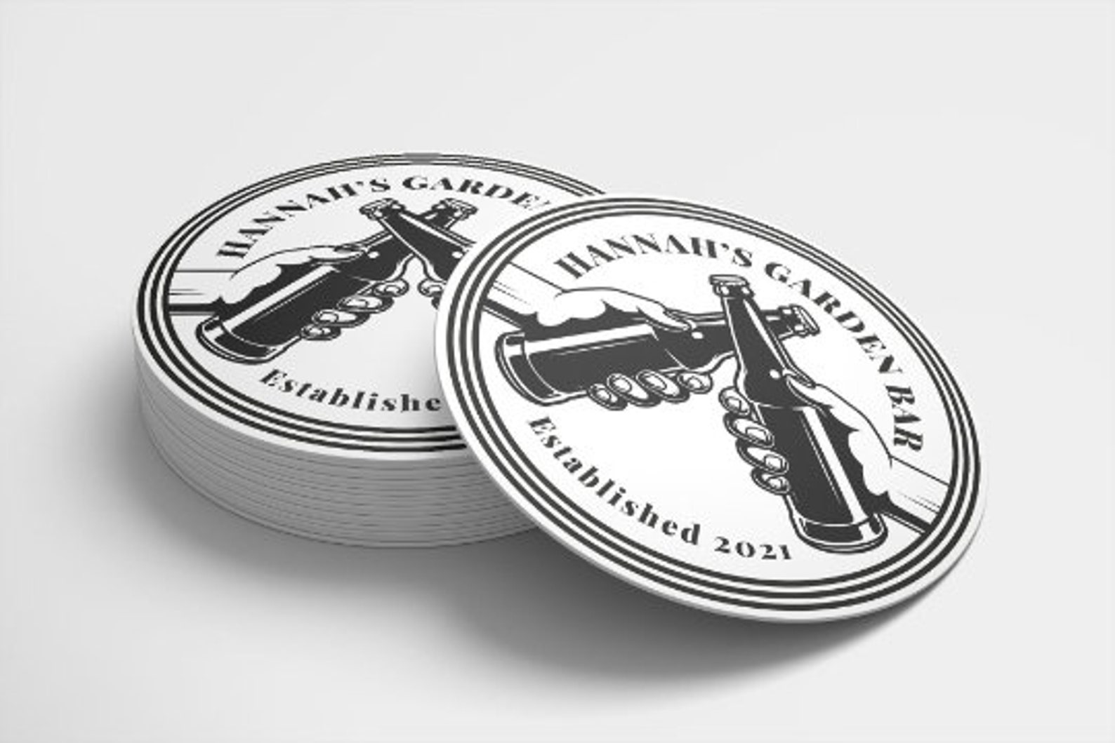 Home Bar Custom Beer Mats 94mm Round Or Square for garden Etsy