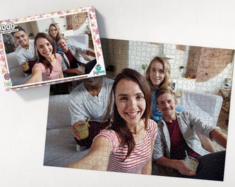 500/768/1000 Piece Photo Jigsaw Puzzle personalised in Printed Box. Card Puzzle U.K. made. Fast 1-2 day delivery option Personalise Gift