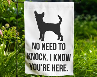 Chihuahua Garden Flag Yard Sign Art Banner Chihuahua Gift Lover Outdoor Decor Lawn Decoration Welcome Front Porch Dog Flag