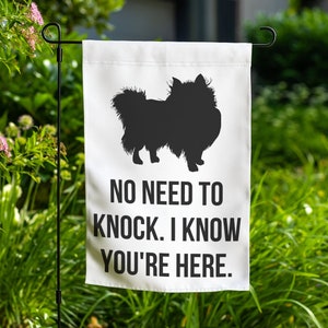 Pomeranian Garden Flag Yard Sign Art Banner Pomeranian Gift Lover Outdoor Decor Lawn Decoration Welcome Front Porch Dog Flag