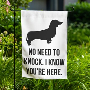 Sausage Dog Garden Flag Yard Sign Art Banner Weiner Weenie Gift Lover Outdoor Decor Lawn Decoration Welcome Front Porch Dog Flag
