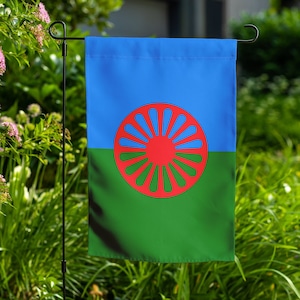 Gypsy Flag, Romani Garden Flag, Gypsy Style Accessories, Gypsy Home Decor, Gypsy Hippie Bohemian Boho Banner