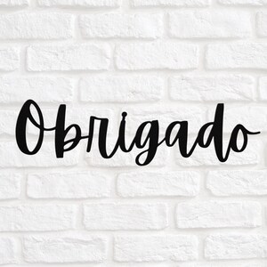 Obrigado Sign Metal Plaque, Portuguese Thank You, Portuguese Ornament, Wall Art, Portuguese Bridal Shower, Portugal Decor, Portuguese Gift