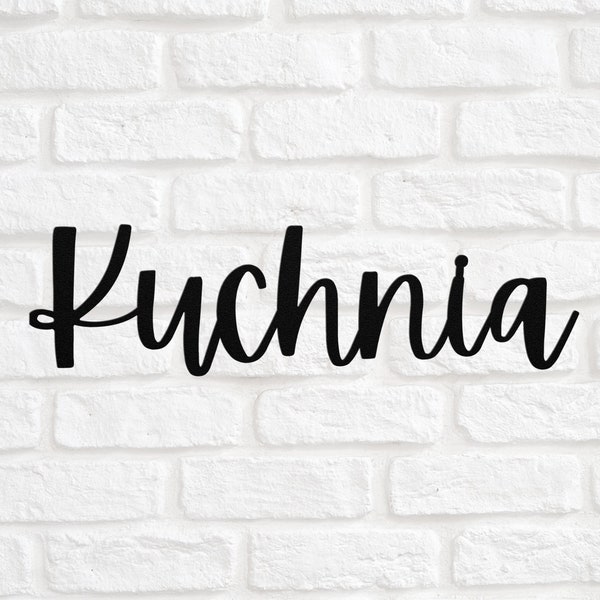 Kuchnia, Polish Kitchen Sign, Polska Decor, Restaurant Metal Sign