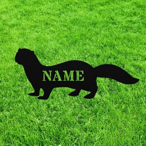Ferret Figurine Ferret Figure Ferret Statue Ferret Miniature Ferret Silhouette Ferret Sculpture Tiny Mini Vintage Ferret