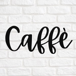 Caffe Sign, Coffee Italian Metal Sign Italy Venice Decor