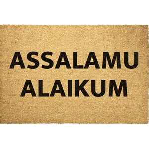 Salam Doormat Door Mat Alaikum Outdoor Rug,  Home Decor. Hello Salam Porch. Ramadan Decor. Salaam Sign. Modern  Art