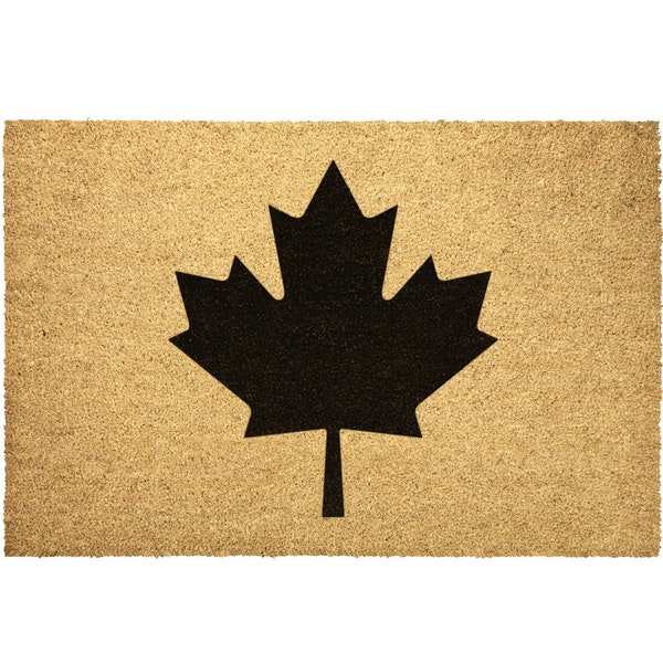 Canada Doormat Canadian Flag Door Mat Maple Leaf Outdoor Rug Coir Decor Housewarming Home Christmas Summer Gift