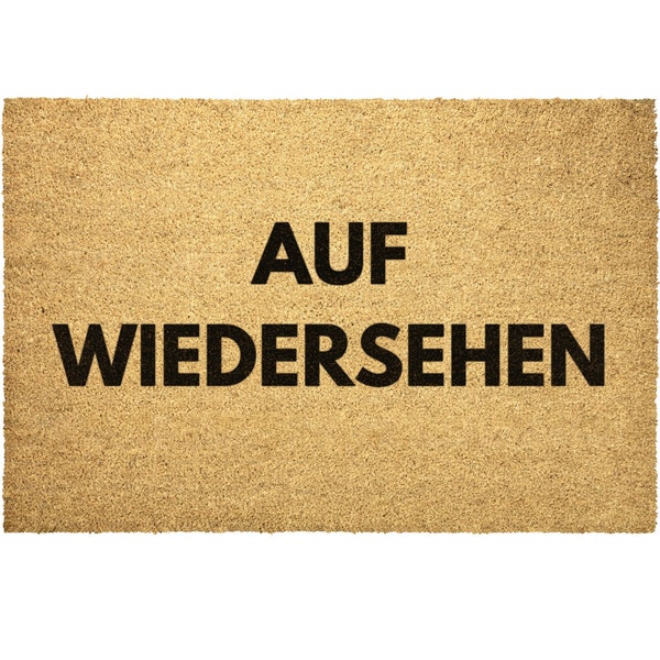 Auf Wiedersehen German Goodbye Deutsch Doormat Outdoor Rug Door Mat Decor Housewarming Summer Winter Christmas House Gift