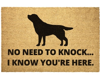 Chocolate Labrador Doormat Door Mat Funny Chocolate Lab Gift Dog Lover Gifts Home Decor Outdoor Entry Coir Rug Mom Dad Gift