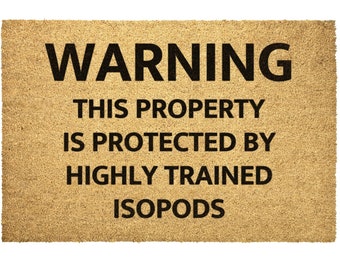 Isopod Warning Sign - Etsy