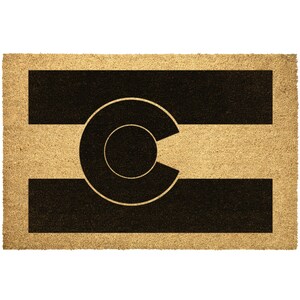 Colorado Flag Doormat Colorado State Flag Circles Outdoor Rug Gift For Coloradan Door Mat Front Porch Decor Housewarming Home Christmas