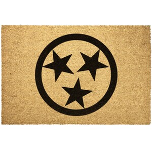 Tennessee Flag Doormat Tennessee State Flag Stars Outdoor Rug Gift For Tennessean Door Mat Front Porch Decor Housewarming Home Christmas