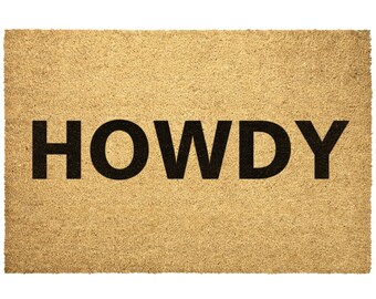 Funny Howdy Mat - Etsy