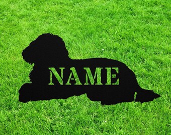 Personalized Schnoodle Yard Statue Stake, Custom Schnoodle Outdoor Garden Art Decor, Memorial Remembrance Sculpture, Outdoor Statue