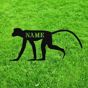 Monkey Figurine Monkey Figure Monkey Statue Monkey Miniature Monkey Silhouette Monkey Sculpture Tiny Mini Vintage Monkey