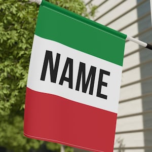 Italy Garden Flag, Italian Gifts, Italian Party Yard Banner, Personalized Italian Gift For Italian Lover 24.5&#39;&#39; × 32&#39;&#39;