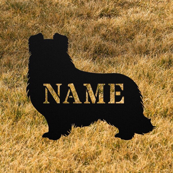Sheltie Garden Statue Etsy