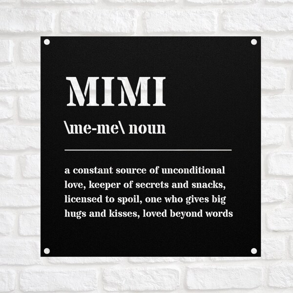 Mimi Sign - Etsy